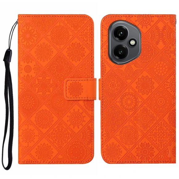 Leather Case Ethnic Style Wallet Phone Cover with Strap — Smartwatch Protectors, Smartwatch 2025