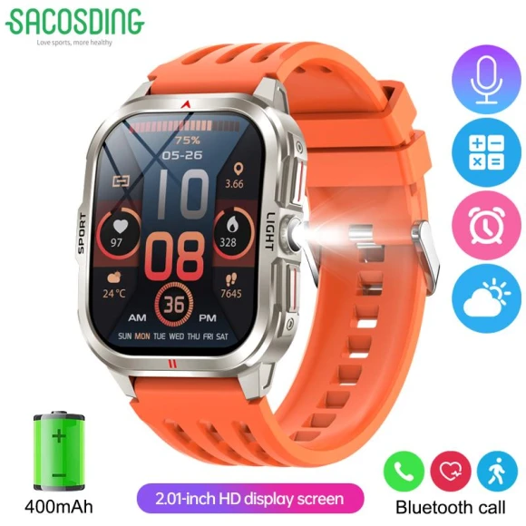 Прочные Смарт-часы Мужские Спортивные — Smartwatches, SACOSDING