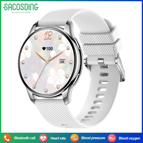 Women's Elegant Fully Touchscreen Sports Fitness Watch — Smartwatches, SACOSDING