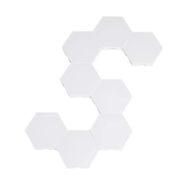 8PCS BT Connected RGB Hexagonal Ambient Light — Desk & Table Lighting, Neoglint