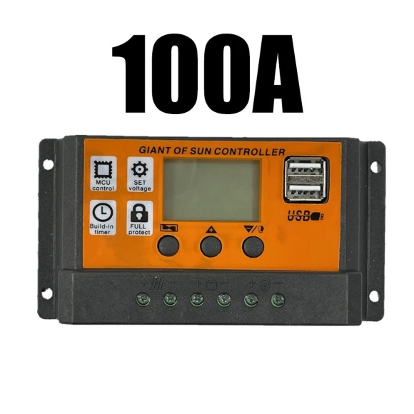 Solar Charge Controller with Dual USB Ports — Chargers, N-Car Decoration Products