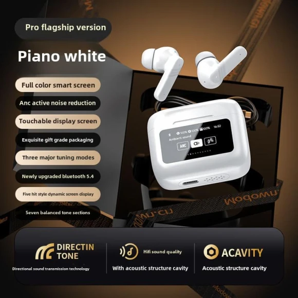 Wireless Bluetooth Headphones with Noise Cancelling — In-Ear Headphones, QUEED