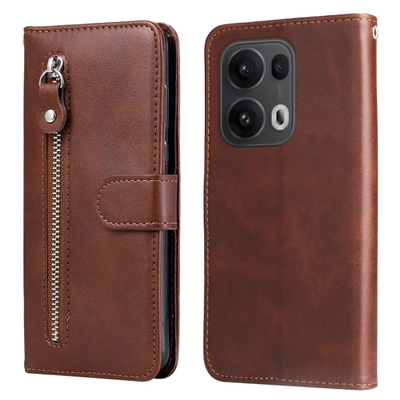 Leather PU Wallet Case with Zipper Pocket and Stand — Flip Cases, Smartwatch 2025