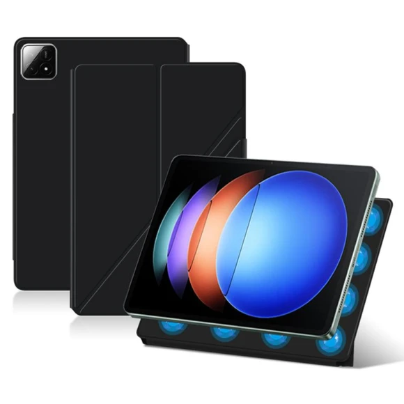 Origami Stand PU Leather Flip Tablet Cover — Keyboard Cases, Smartwatch 2025