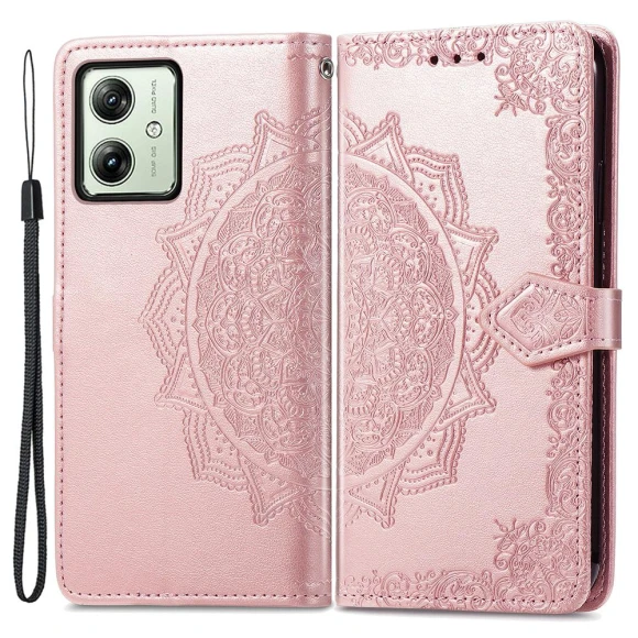 PU Leather Mandala Pattern Magnetic Closure Wallet Phone Cover — Flip Cases, Smartwatch 2025
