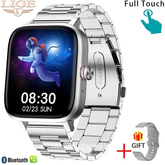 Smartwatch with Bluetooth Calling and Health Monitoring — Smartwatches, LIGE