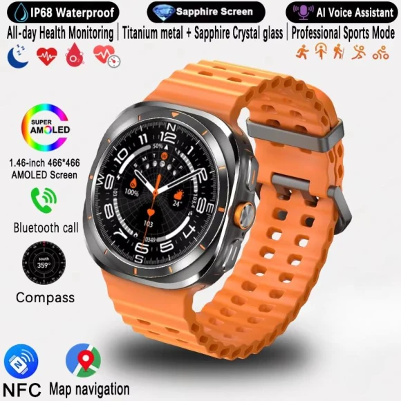 Smartwatch with GPS Tracking and AMOLED Display — Smartwatches, QLY Online