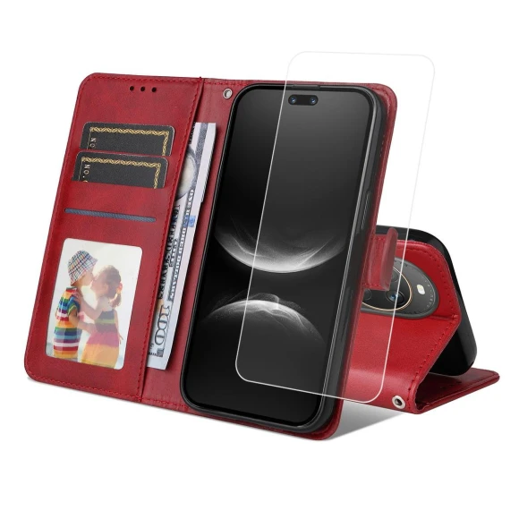 Wallet Case with Hydrogel Film and Strap — Phone Accessories, Smartwatch 2025