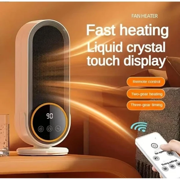 Portable Electric Heater with Touch Screen and Remote Control — Portable Heating Solutions, Decor Dream