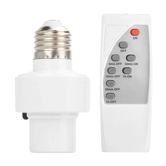 Remote Control Light Switch with Timer — Light Sockets, XJY