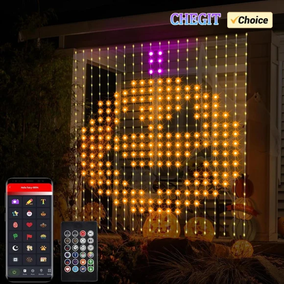 Smart LED Curtain Lights — String Lights, COOKING-MALL