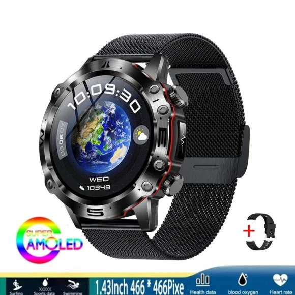 Smart Watch for Men with Blood Pressure, Blood Oxygen, ECG + PPG, Bluetooth Calling, Fitness Tracker — Smartwatches, Zodvboz