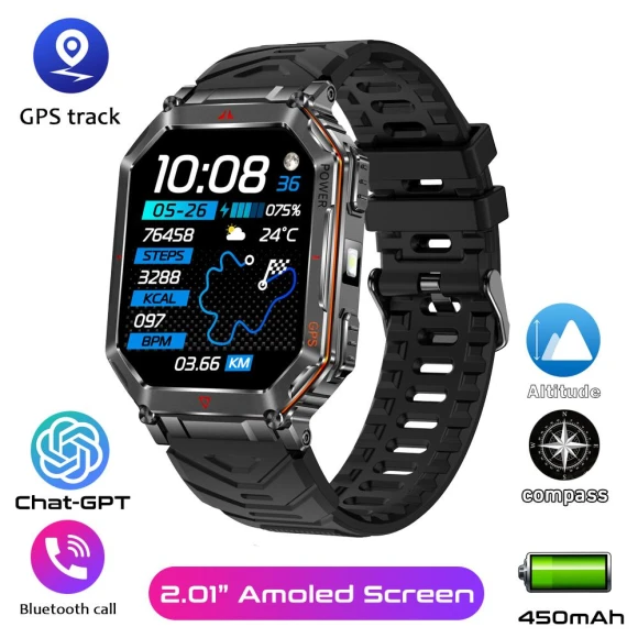 Smart Watch with GPS and AI Assistant — Smartwatches, SACOSDING