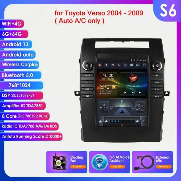 Tesla Style CarPlay Android Auto Car Radio — In-Dash, Hizpo