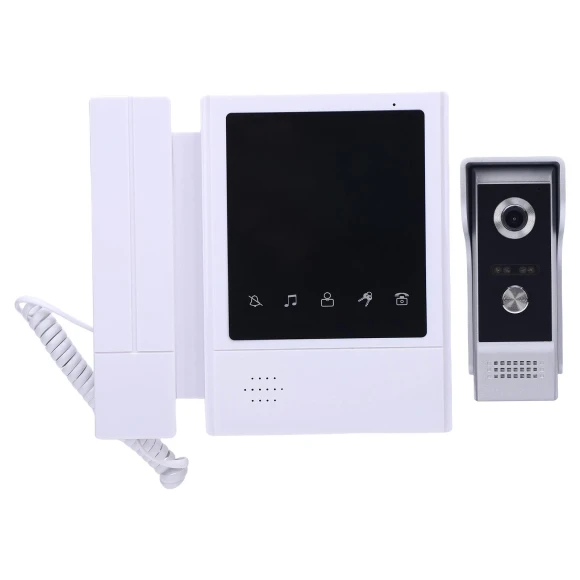 Video Doorbell System with 4.3-Inch Touchscreen Monitor — Bases, KONNWEI