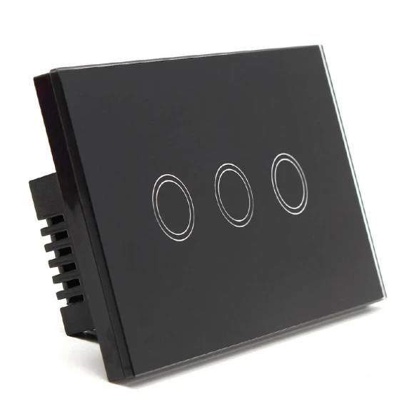 3-Channel 3-Button Remote Control Smart Touch Wall Light Switch — Remote Triggers, Decor Dream