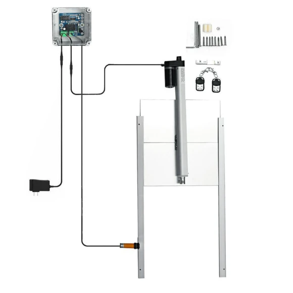 Automatic Chicken Coop Door Opener Kit with Timer — Doors, Pro DIY Tool