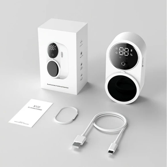 Smart Toothbrush Sanitizer with Drying and LED Screen — Sterilization Solutions, Crowner