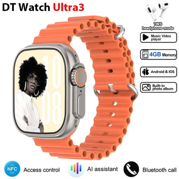 Smart Watch with Amoled Display, AI Voice, and App Store — Smartwatches, DT