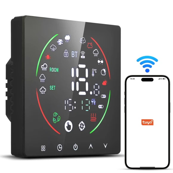 Smart WiFi Thermostat — HVAC Controls, Tuya