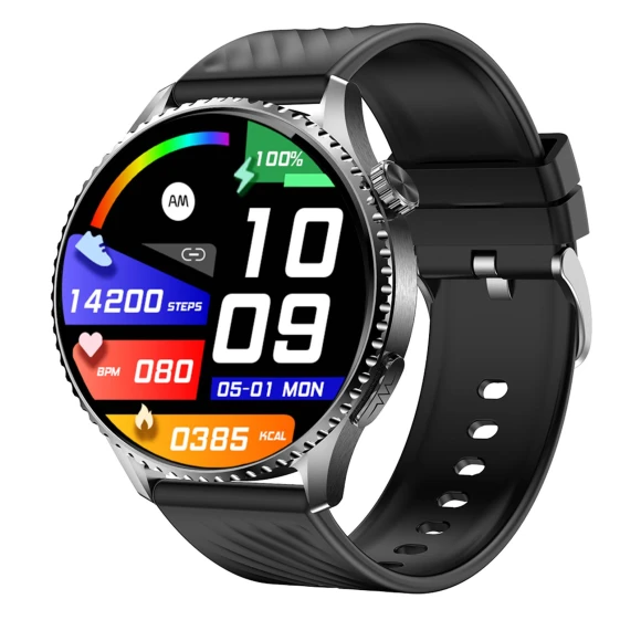 Smartwatch with Bluetooth Calling, Health Monitoring, and Sports Modes — Foam, KONNWEI