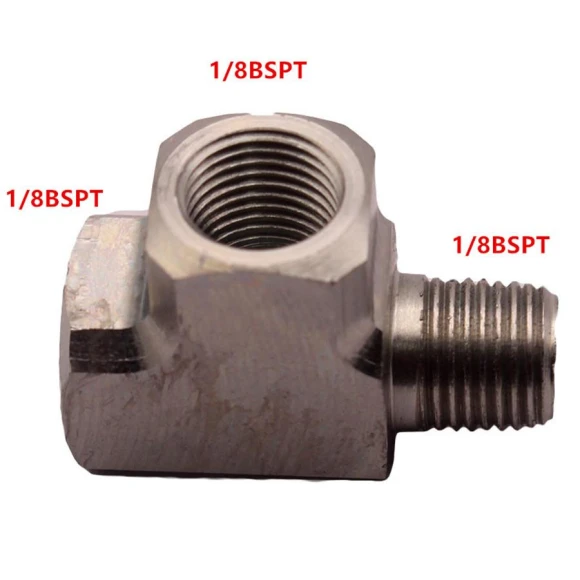 Universal Air Oil Water Pressure Sensor Gauge Adapter T Fitting — Throttle Spacers & Adapters, Automotiveassemblycomponents