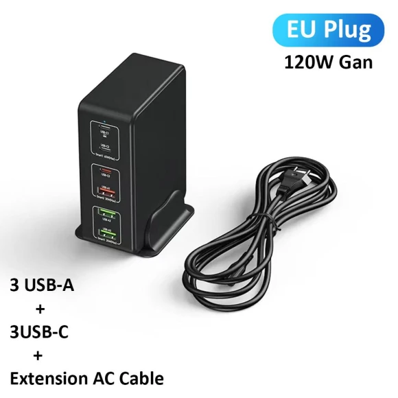 6-Port GaN Charger Station — Chargers, World Auto Parts