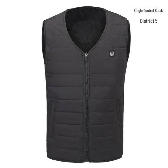 Individual Smart USB Heated Vest for Outdoors with Multi-Zone Heating and Cotton Lining — Base Layers, UrbanEdge