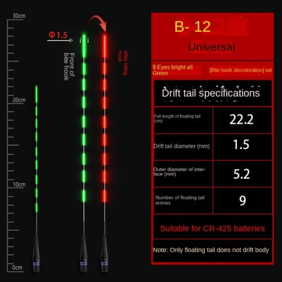 LED Smart Fishing Float — Bite Indicators, leerpai
