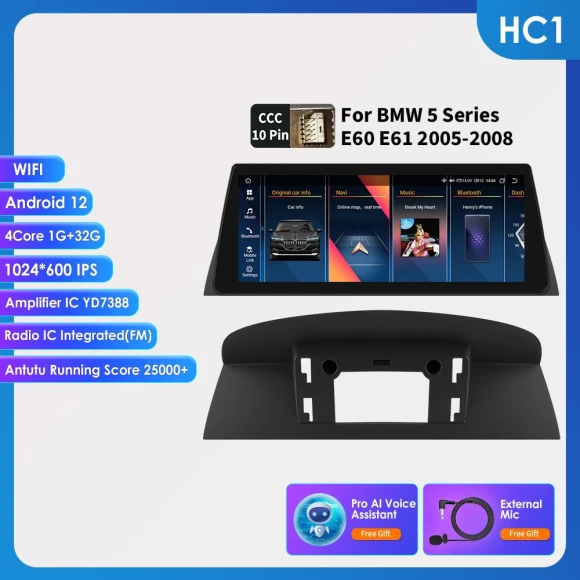 10.25-inch Car Multimedia Player with GPS Navigation — In-Dash, Hizpo