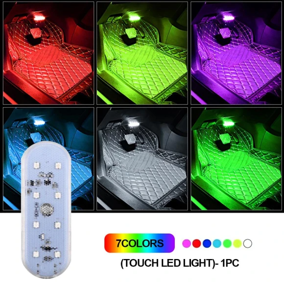 8-LED Car Mood Interior Light — Light Kit, JOHO - CarGear