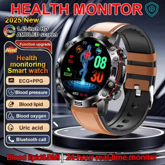 Smart Watch for Men with Health Monitoring — Smartwatches, ElectronicsHome