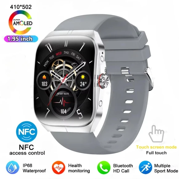 Smart Watch with NFC AMOLED Display Always-On Time Bluetooth Calling — Smartwatches, ElectronicsHome