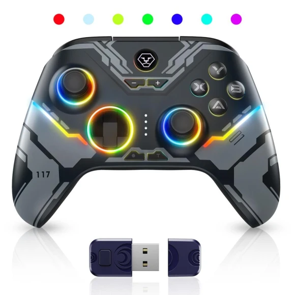 Wireless Bluetooth Controller with Hall Linear Trigger — Gaming Controllers, Modern Home Furnishing