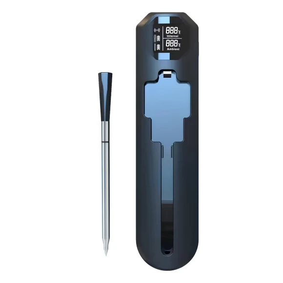 Wireless Smart Kitchen Thermometer — Instant-Read, Rainbow Rain