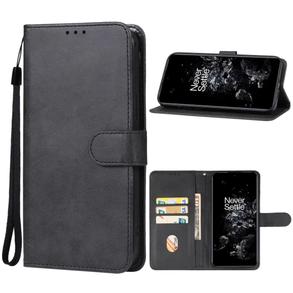 Calf Texture PU Leather Wallet Case Flip Folio Stand Magnetic Protective Phone Cover with Strap — Flip Cases, Smartwatch 2025
