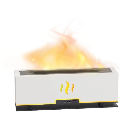 Hollow Out Smart LED Lamp Simulation Flame Atomizing Humidifier — Diffusers, Vestidos