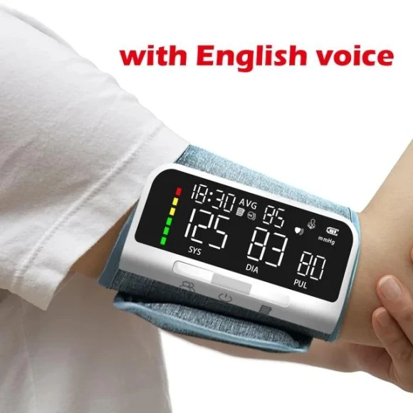 Rechargeable Voice Player with Smart Touch Screen for Blood Pressure Measurement on Arm — Wearable Accessories, Schbit Health Mall