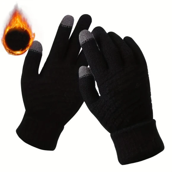 Winter Warm Knitted Touchscreen Gloves — Gloves & Mittens, Freedom Outdoors