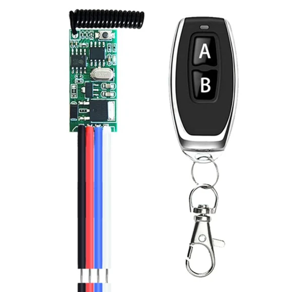 1-Channel Mini Relay Wireless RF Remote Control LED Lamp Controller Switch Micro Receiver Transmitter — Remote Controls, Superficial