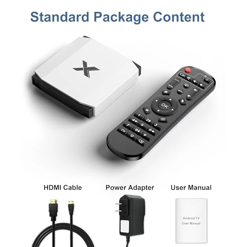 Android TV Box with 4GB RAM and 32GB Storage — Ultra HD Media Players, RINGREAT