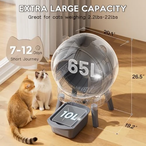 Automatic Litter Box for Multiple Cats — Waste Bins, Vivirata