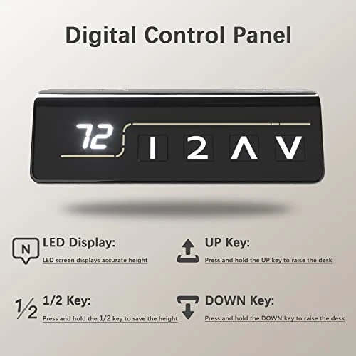 Electric Height Adjustable Standing Desk — Monitor Stands, Furmax