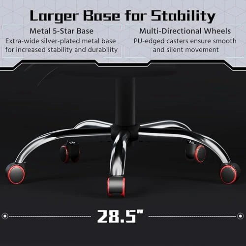 Gaming Chair with Massage Lumbar Support and Footrest — Gaming Seating Solutions, Yaheetech