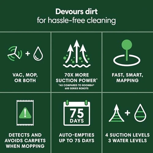 Robot Vacuum & Mop with AutoEmpty Dock — Smart Cleaning Robots, iRobot