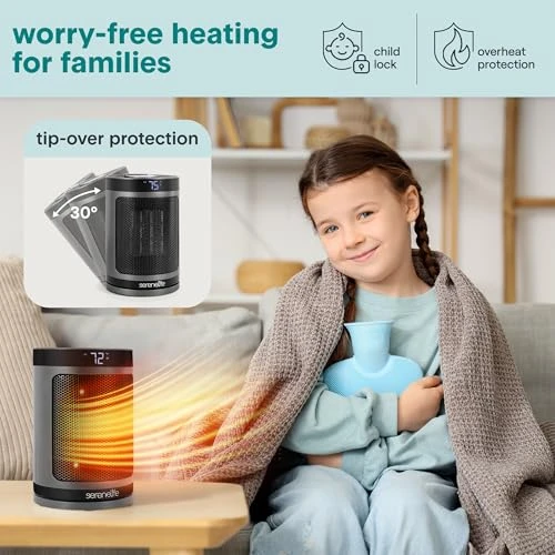 Smart Space Heater — Portable Heating Solutions, SereneLife