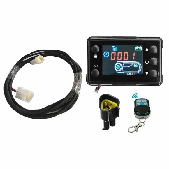 Air Heater LCD Monitor Switch Controller with Extension Cable — Portable Kerosene Heaters, Cars Auto Home