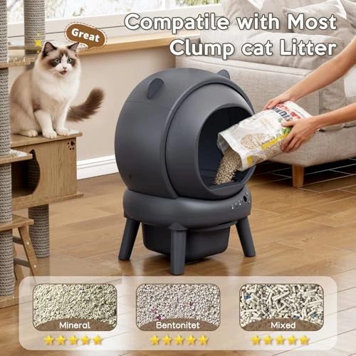 Automatic Litter Box for Multiple Cats — Waste Bins, Vivirata