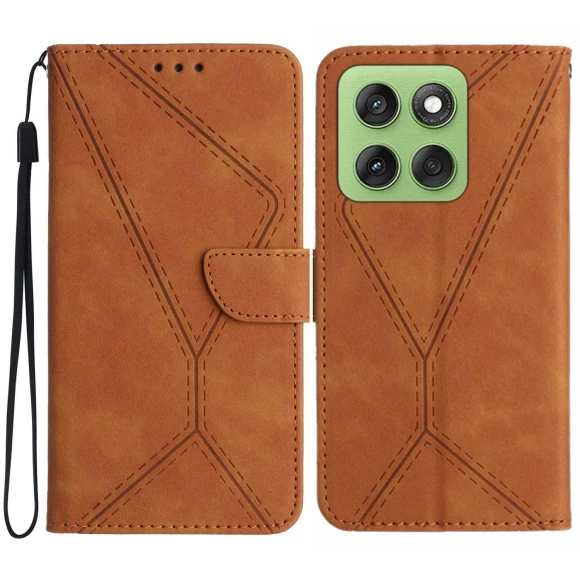 Case Skin Touch Lines Imprinted PU Leather Flip Phone Cover — Basic Cases, Smartwatch 2025