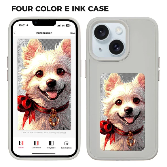 E Ink Case DIY Smart Display Customized Phone Cover — Screen Protectors, Smartwatch 2025